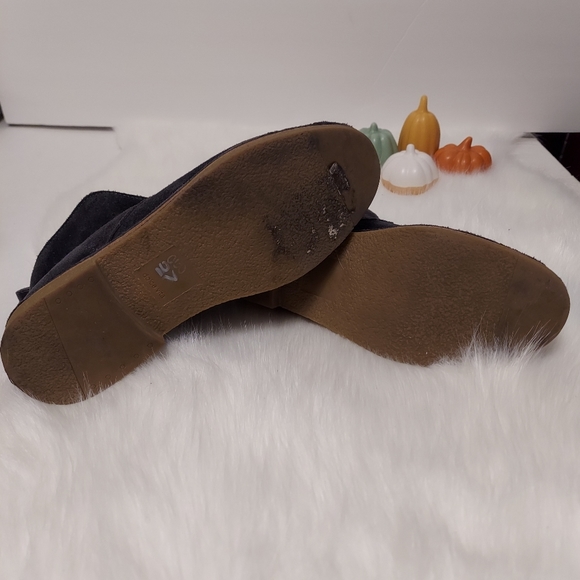 Dolce Vita Dark Gray Ankle Boots Faux Wool Lining Women's 6.5 - Picture 5 of 10